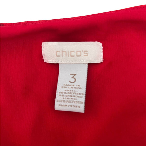 Chico's Red Orange Maxi Dress Tie-dye Watercolor Sleeveless Sundress Size XLarge - Picture 5 of 7